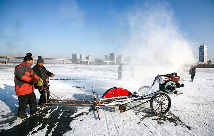 鋸冰車采冰工具