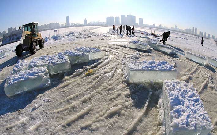 哈爾濱冬(dōng)季采冰 采冰工具(ju)